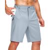 G Gradual Men’s Shorts 7″/ 5″/ 9″ Lightewight Casual Shorts for Men Hiking Golf Shorts with 3 Zipper Pockets(Light Grey)