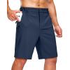 G Gradual Men’s Shorts 7″/ 5″/ 9″ Lightewight Casual Shorts for Men Hiking Golf Shorts with 3 Zipper Pockets(Navy)