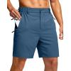G Gradual Men’s Shorts 7″/ 5″/ 9″ Lightewight Casual Shorts for Men Hiking Golf Shorts with 3 Zipper Pockets(Tibetan Blue)
