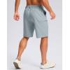 G Gradual Men’s Casual Shorts 9″ Lightweight 4 Pockets Stretch Quick-Dry Summer Shorts for Golf Work Hiking Trips (9″, Light Grey, 4XL)
