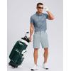 G Gradual Men’s Casual Shorts 9″ Lightweight 4 Pockets Stretch Quick-Dry Summer Shorts for Golf Work Hiking Trips (9″, Light Grey, 4XL)
