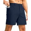 G Gradual Men’s Casual Shorts 5″ Lightweight Golf Shorts for Men Stretch with 3 Pockets Quick Dry Breathable Work Shorts Navy