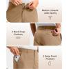 G Gradual Men’s Golf Shorts 12″ Long with 4 Pockets Lightweight Casual Knee Length Short Quick Dry Hiking Work Travel Shorts(Dark Khaki)