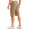G Gradual Men’s Golf Shorts 12″ Long with 4 Pockets Lightweight Casual Knee Length Short Quick Dry Hiking Work Travel Shorts(Dark Khaki)