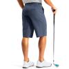 G Gradual Men’s Golf Shorts 12″ Long with 4 Pockets Lightweight Casual Knee Length Short Quick Dry Hiking Work Travel Shorts(Grey Blue)