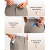 G Gradual Men’s Golf Shorts 12″ Long with 4 Pockets Lightweight Casual Knee Length Short Quick Dry Hiking Work Travel Shorts(Stone Grey)