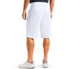 G Gradual Men’s Golf Shorts 12″ Long with 4 Pockets Lightweight Casual Knee Length Short Quick Dry Hiking Work Travel Shorts(White)