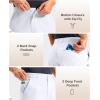 G Gradual Men’s Golf Shorts 12″ Long with 4 Pockets Lightweight Casual Knee Length Short Quick Dry Hiking Work Travel Shorts(White)
