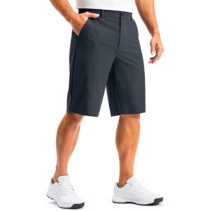 G Gradual Men’s Golf Shorts 12″ Long with 4 Pockets Lightweight Casual Knee Length Short Quick Dry Hiking Work Travel Shorts(Iron Grey)