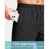 G Gradual Men’s Athletic Running Shorts with Zipper Pockets Quick Dry 7″/ 5″/ 9″ Workout Gym Shorts for Basketball Hiking(Black)