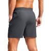 G Gradual Men’s Athletic Running Shorts with Zipper Pockets Quick Dry 7″/ 5″/ 9″ Workout Gym Shorts for Basketball Hiking(Dark Grey)