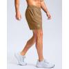 G Gradual Men’s Athletic Running Shorts with Zipper Pockets Quick Dry 7″/ 5″/ 9″ Workout Gym Shorts for Basketball Hiking(Dark Khaki)