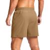 G Gradual Men’s Athletic Running Shorts with Zipper Pockets Quick Dry 7″/ 5″/ 9″ Workout Gym Shorts for Basketball Hiking(Dark Khaki)