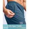 G Gradual Men’s Athletic Running Shorts with Zipper Pockets Quick Dry 7″/ 5″/ 9″ Workout Gym Shorts for Basketball Hiking(Dusty Blue)