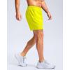 G Gradual Men’s Athletic Running Shorts with Zipper Pockets Quick Dry 7″/ 5″/ 9″ Workout Gym Shorts for Basketball Hiking(Fluorescent Yellow)