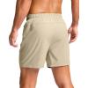 G Gradual Men’s Athletic Running Shorts with Zipper Pockets Quick Dry 7″/ 5″/ 9″ Workout Gym Shorts for Basketball Hiking(Khaki)