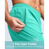 G Gradual Men’s Athletic Running Shorts with Zipper Pockets Quick Dry 7″/ 5″/ 9″ Workout Gym Shorts for Basketball Hiking(Light Green)