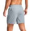 G Gradual Men’s Athletic Running Shorts with Zipper Pockets Quick Dry 7″/ 5″/ 9″ Workout Gym Shorts for Basketball Hiking(Light Grey)