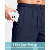 G Gradual Men’s Athletic Running Shorts with Zipper Pockets Quick Dry 7″/ 5″/ 9″ Workout Gym Shorts for Basketball Hiking(Navy)