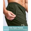G Gradual Men’s Athletic Running Shorts with Zipper Pockets Quick Dry 7″/ 5″/ 9″ Workout Gym Shorts for Basketball Hiking(Olive)