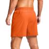 G Gradual Men’s Athletic Running Shorts with Zipper Pockets Quick Dry 7″/ 5″/ 9″ Workout Gym Shorts for Basketball Hiking(Orange)