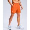 G Gradual Men’s Athletic Running Shorts with Zipper Pockets Quick Dry 7″/ 5″/ 9″ Workout Gym Shorts for Basketball Hiking(Orange)