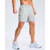 G Gradual Men’s Athletic Running Shorts with Zipper Pockets Quick Dry 7″/ 5″/ 9″ Workout Gym Shorts for Basketball Hiking(Platinum Grey)