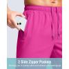 G Gradual Men’s Athletic Running Shorts with Zipper Pockets Quick Dry 7″/ 5″/ 9″ Workout Gym Shorts for Basketball Hiking(Rose)