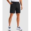 G Gradual Men’s Golf Dress Shorts 7 Inch Inseam Lightweight Quick Dry Chino Casual Work Shorts for Men with 4 Pockets(Black)