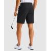 G Gradual Men’s Golf Dress Shorts 7 Inch Inseam Lightweight Quick Dry Chino Casual Work Shorts for Men with 4 Pockets(Black)