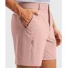 G Gradual Men’s Golf Dress Shorts 7 Inch Inseam Lightweight Quick Dry Chino Casual Work Shorts for Men with 4 Pockets(Dusty Pink)