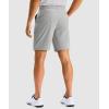 G Gradual Men’s Golf Dress Shorts 7 Inch Inseam Lightweight Quick Dry Chino Casual Work Shorts for Men with 4 Pockets(Light Grey)