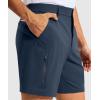 G Gradual Men’s Golf Dress Shorts 7 Inch Inseam Lightweight Quick Dry Chino Casual Work Shorts for Men with 4 Pockets(Navy)