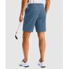 G Gradual Men’s Golf Dress Shorts 7 Inch Inseam Lightweight Quick Dry Chino Casual Work Shorts for Men with 4 Pockets(Slate Blue)