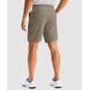 G Gradual Men’s Golf Dress Shorts 7 Inch Inseam Lightweight Quick Dry Chino Casual Work Shorts for Men with 4 Pockets(Stone Grey)