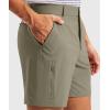 G Gradual Men’s Golf Dress Shorts 7 Inch Inseam Lightweight Quick Dry Chino Casual Work Shorts for Men with 4 Pockets(Stone Grey)