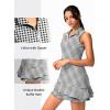 G Gradual Tennis Dress for Women Golf Outfits with Shorts and Pockets Sleeveless Active Exercise Athletic Dresses for Women(Houndstooth)