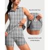 G Gradual Tennis Dress for Women Golf Outfits with Shorts and Pockets Sleeveless Active Exercise Athletic Dresses for Women(Houndstooth)