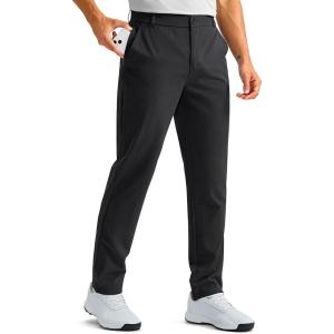 G GRADUAL Men’s Golf Pants with 5 Pockets 30″/32″/34″ Lightweight Quick Dry Stretch Work Dress Pants Casual Slacks for Men(Black)