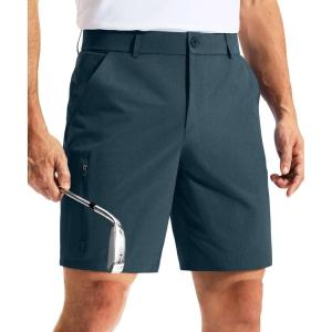 G Gradual Men’s Golf Dress Shorts 7 Inch Inseam Lightweight Quick Dry Chino Casual Work Shorts for Men with 4 Pockets(Lyons Blue)