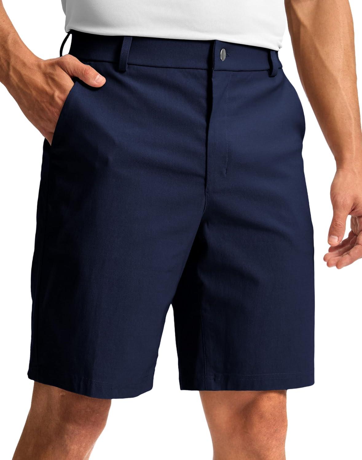 imageG Gradual Mens Golf Dress Shorts 5 7 9 Stretch Casual Work Flat Front Shorts for Men with 3 Pockets Quick DryNavy