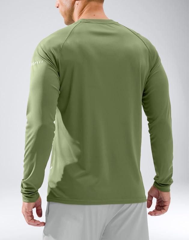 imageMens Sun Protection Long Sleeve Shirts UPF 50Olive