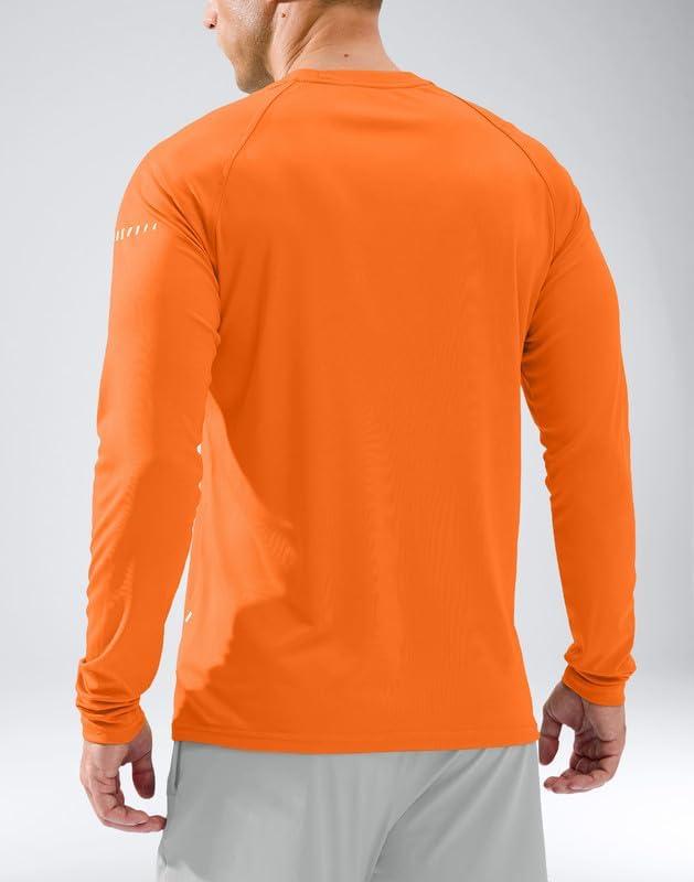 imageMens Sun Protection Long Sleeve Shirts UPF 50Orange