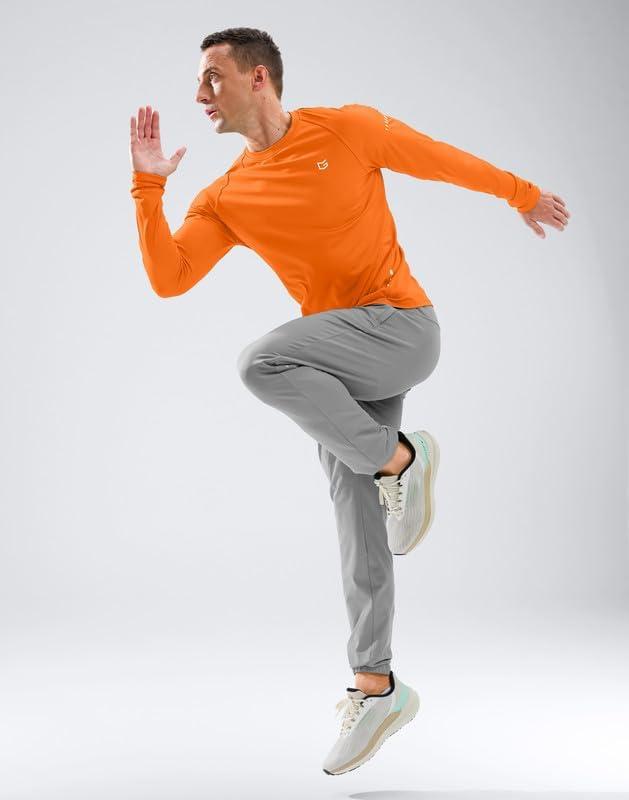 imageMens Sun Protection Long Sleeve Shirts UPF 50Orange