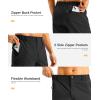 G GRADUAL Men’s Shorts 11″ Lightweight Casual Golf Shorts for Men Hiking Work Outdoor Stretch Quick-Dry with 3 Zipper Pockets(Black)