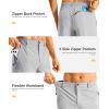G GRADUAL Men’s Shorts 11″ Lightweight Casual Golf Shorts for Men Hiking Work Outdoor Stretch Quick-Dry with 3 Zipper Pockets(Bright Grey)