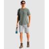G GRADUAL Men’s Shorts 11″ Lightweight Casual Golf Shorts for Men Hiking Work Outdoor Stretch Quick-Dry with 3 Zipper Pockets(Bright Grey)