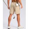 G Gradual Men’s Casual Shorts 7″/ 9″ Lightweight 4 Pockets Stretch Quick-Dry Summer Shorts for Golf Work Hiking Trips (7″, Light Khaki, L)