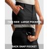 G Gradual Men’s Golf Dress Shorts 5″/ 7″/ 9″ Stretch Casual Work Flat Front Shorts for Men with 3 Pockets Quick Dry(Black)