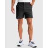 G Gradual Men’s Golf Dress Shorts 5″/ 7″/ 9″ Stretch Casual Work Flat Front Shorts for Men with 3 Pockets Quick Dry(Black)